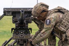 Training of soldiers of the company of ground-based unmanned systems “Cerberus” at a training ground in the Kharkiv region