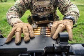 Training of soldiers of the company of ground-based unmanned systems “Cerberus” at a training ground in the Kharkiv region