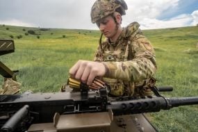 Training of soldiers of the company of ground-based unmanned systems “Cerberus” at a training ground in the Kharkiv region