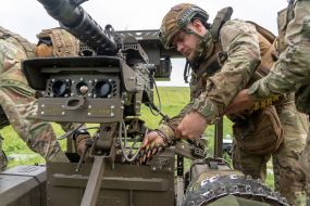 Training of soldiers of the company of ground-based unmanned systems “Cerberus” at a training ground in the Kharkiv region
