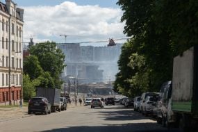 The market on Lukyanivka in Kyiv was completely destroyed after the Russian attack