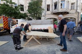 Ліквідація наслідків ворожої атаки в Шевченківському районі Києва
