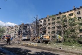 Ліквідація наслідків ворожої атаки в Шевченківському районі Києва