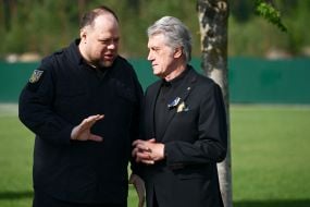 Ruslan Stefanchuk and Viktor Yushchenko