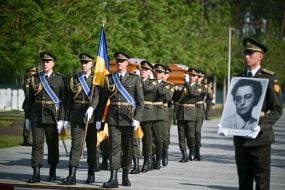 Ceremony of solemn reburial of OUN leader Andriy Melnyk and his wife Sofia Fedak