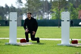 Volodymyr Zelenskyy laid flowers at the grave