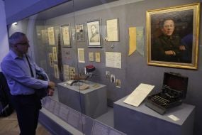 Portrait of the head of the UNR Directory and the Chief Ataman of the UNR Army, Symon Petliura and other exhibits