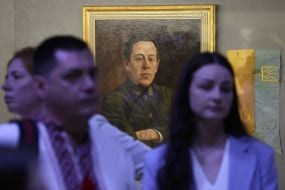 Portrait of the head of the UNR Directory and the Chief Ataman of the UNR Army, Symon Petliura