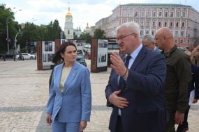 Belarusian opposition leader Svitlana Tikhanovskaya visits Kyiv for the first time