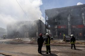 Последствия атаки ударными беспилотниками по гражданской инфраструктуре Одессы