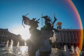 Памятник основателям Киева на Майдане Незалежности