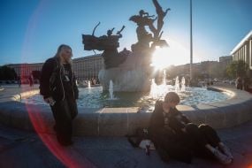 Памятник основателям Киева на Майдане Незалежности