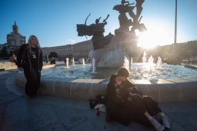 Памятник основателям Киева на Майдане Незалежности