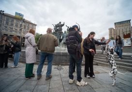 Памятник основателям Киева на Майдане Незалежности