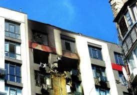 Наслідки обстрілу Києва