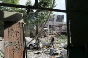 Наслідки обстрілу Києва