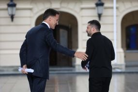 Mark Rutte and Volodymyr Zelenskyy