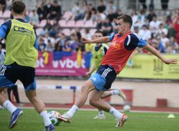 Open training session for the Ukrainian national football team