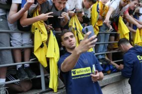 Meeting of Ukrainian national team players with fans