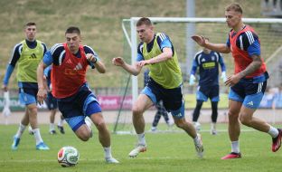 Open training session for the Ukrainian national football team