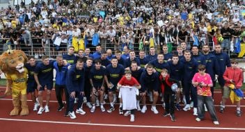 Players of the Ukrainian national football team