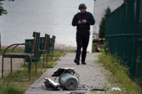 Wreckage of an enemy drone