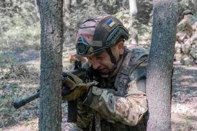 Навчання бійців 13-ої бригади НГУ «Хартія» в Харківській області