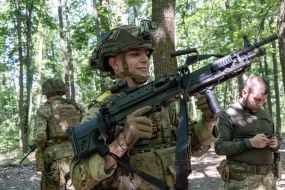 Навчання бійців 13-ої бригади НГУ «Хартія» в Харківській області