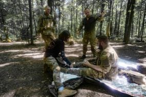 Навчання бійців 13-ої бригади НГУ «Хартія» в Харківській області
