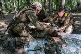 Навчання бійців 13-ої бригади НГУ «Хартія» в Харківській області