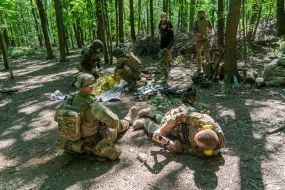 Навчання бійців 13-ої бригади НГУ «Хартія» в Харківській області