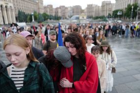 Farewell to fallen soldier and musician Yaroslav Varnak in Kyiv