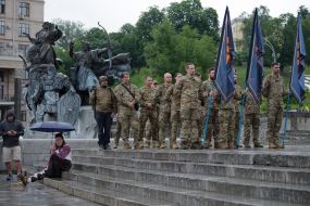 Farewell to fallen soldier and musician Yaroslav Varnak in Kyiv