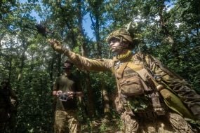 Тренировка военнослужащих 33 ОМБр в период адаптации в бригаде после БЗВП