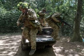 Тренировка военнослужащих 33 ОМБр в период адаптации в бригаде после БЗВП