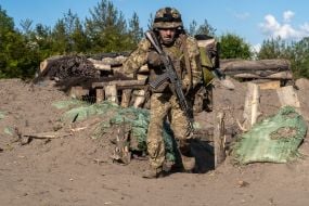 Тренировка военнослужащих 33 ОМБр в период адаптации в бригаде после БЗВП