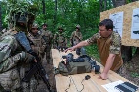 Тренировка военнослужащих 33 ОМБр в период адаптации в бригаде после БЗВП