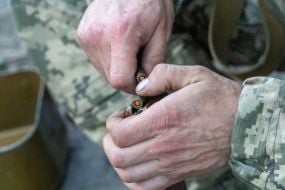Тренировка военнослужащих 33 ОМБр в период адаптации в бригаде после БЗВП