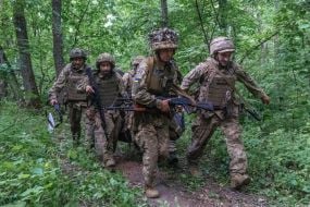 Тренировка военнослужащих 33 ОМБр в период адаптации в бригаде после БЗВП