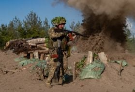 Тренировка военнослужащих 33 ОМБр в период адаптации в бригаде после БЗВП