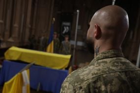 Церемонія прощання з колумбійським добровольцем Джаном Себастьяном Рестрепо Мазо (позивний «Онікс»)