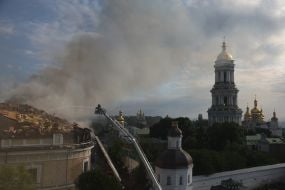 Последствия обстрела Киева