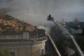 Последствия обстрела Киева