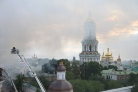 Последствия обстрела Киева