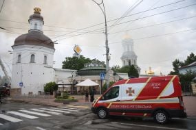 Последствия обстрела Киева