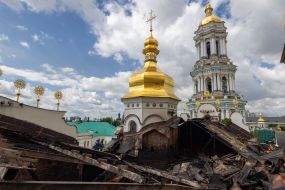 The Assumption Cathedral of the Kyiv Pechersk Lavra was damaged by a Russian drone attack