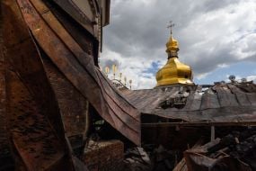 The Assumption Cathedral of the Kyiv Pechersk Lavra was damaged by a Russian drone attack