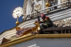 The Assumption Cathedral of the Kyiv Pechersk Lavra was damaged by a Russian drone attack
