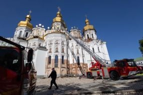 The Assumption Cathedral of the Kyiv Pechersk Lavra was damaged by a Russian drone attack
