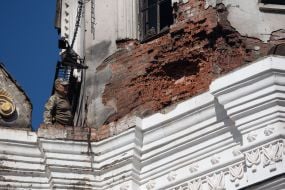 The Assumption Cathedral of the Kyiv Pechersk Lavra was damaged by a Russian drone attack